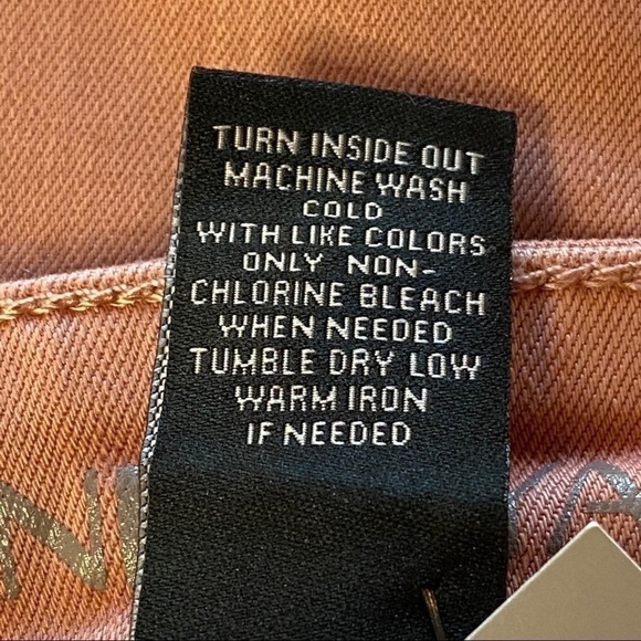 Lane Bryant Ruffle Bottom Crop Jeans Pink Size 26 NEW NWT - Picture 11 of 15